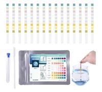 YAYNO 50 pezzi Tester d'acqua potabile 9 in 1 Strisce Reattive per Acqua Potabile 9 in 1 Kit Analisi Acqua Potabile Test durezza acqua Rilevano la presenza di cloro, nitrato e molto altro ancora