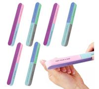 YAYNO 6 pezzi Blocco lucidante a 7 vie per unghie Lima per Unghie e Buffer per Unghie Manicure Cosmetico multidimensionale Lima Professionale per Unghie per la Cura Delle Unghie