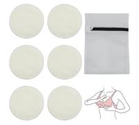 YAYNO 6 Pezzi Coppette Assorbilatte Assorbenti Riutilizzabili per l'Allattamento Riutilizzabili Lavabili e Delicate sulla Pelle, Antifuga, Assorbenti e Ultra Morbide per l'Allattamento