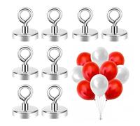 YAYNO 8 Pezzi per Palloncini Supporto per Palloncini Peso per Palloncini a Elio Peso per Palloncini magnetici Pesi per Palloncini riutilizzabili per Feste Matrimoni Compleanni Natale