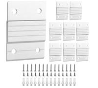 YAYODS 14 morsetti a Z da appendere - Sistema di alta resistenza con viti - 5 cm per binari francesi - Ganci per cornici fotografiche per quadri, specchi, dipinti