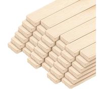 YAYODS 30 blocchi di legno per il fai da te, 20 x 3 x 1 cm, listelli in legno, blocchi di legno naturale, listelli in legno per progetti fai da te, decorazioni, modellismo