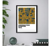 Yayoi Kusama - Quadro Moderno Astratto Arte Giapponese - CORNICE INCLUSA 40x30cm