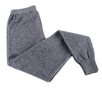 Yayu - Pantaloni lunghi da uomo, in misto lana, elasticizzati, termici