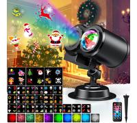 YAZAKY Proiettore Luci Natale per Interno Esterno, 24 Diapositive Lampada per Pr
