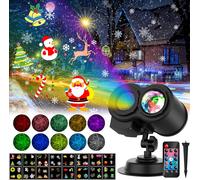 YAZAKY Proiettore Luci Natale per Interno Esterno, Lampada per Proiettore LED Na