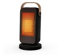 YAZEKY Stufa Elettrica Basso Consumo, 1200W Termoventilatore Portatile Silenzioso con Riscaldamento Rapido, 3 livelli di potenzadue e Protezione di Sicurezza per Camere da Letto e Uffici（20 m²）