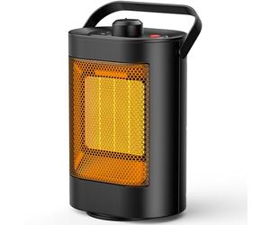 YAZEKY Stufetta Elettrica da Bagno, Mini Termoventilatore Elettrico PTC da 1500 W a Risparmio Energetico, Silenzioso, 3 Livelli di Riscaldamento, Protezione Multipla - per Bagno, Ufficio, Soggiorno