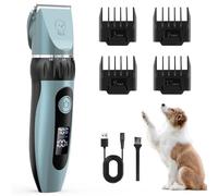 YAZEKY Tosatrice per Cani Professionale, Tosatrice per Gatti Pelo Lungo Ricaricabile con Toelettatura Accessori Cavo USB Strumento di Pulizia (Blu)