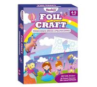 Yazhiji Kit di decorazioni artistiche per unicorni, principessa, senza disordine, set di attività divertenti per bambini, kit per stampa fai da te, regali per bambini dai 4 ai 5 ai 6 ai 7