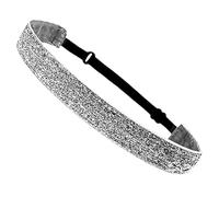 Yazhuq Sparkles Gitters Fasce per capelli antiscivolo da corsa fasce elastiche per ragazze sportive in velluto tessuto elastico brilla fasce per capelli