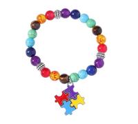 Yazilind 2Pcs Amicizia Braccialetto Colorato Fortunato Perline Braccialetti per i Migliori Amici di Natale, di Compleanno di Perline a Mano Gioielli per Le Donne e Gli Uomini(#2)