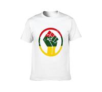 yazina Hip Hop Lives Matter Power for People Printed Unisex T-Shirt Printed Tee White Mens Top Shirt L