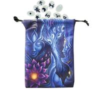 Yaztauho Borsellino Tarocchi - Accessori Borsa Velluto Per Tarocchi | Custodia Stile Gotico per Apprendere Divinazione Gioielli Halloween Trucco Principianti Bambini Gioco
