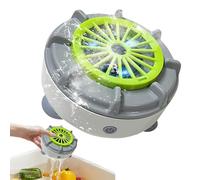 Yaztauho Centrifuga per Frutta, Lavafrutta Portatile, Macchina Elettrica Automatica per Sgocciolamento e Pulizia Alimenti per Cucina Domestica Uso Quotidiano e Preparazione Pasti Lavaggio di Insalata