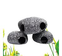 Yaztauho Grotte per Acquario,Rifugio Tunnel Decorazione Estetica - Grotte per Vasca per Pesci - Per Terrario Acqua Dolce Acqua Salata Gamberi Rettili