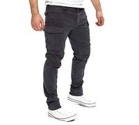 Yazubi Jayden - Pantaloni in Cotone da Uomo - Pantaloni Cargo Grigi da Uomo - Pantaloni Cargo Slim Fit da Uomo, Grigio (Nine Iron 193908), W40/L32