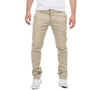 Yazubi - Pantaloni Chino da Uomo Dustin - Pantaloni Chino in Cotone Elasticizzato, Beige (Plaza Taupe 161105), W36/L38