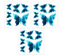 YAZWUR 18 Pezzi Adesivi e Stickers da Parete 3D a Forma di Farfalla Luminosi per Decorazioni Casa, Cameretta, Camera da Letto e Feste, Fai da Te (Blu)