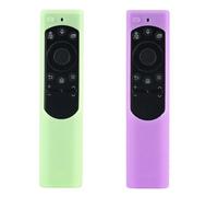 YAZWUR 2 Pezzi Custodia in Silicone per Telecomando, Cover Protettiva con Laccetto, Universale per Telecomando Samsung