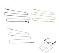 YAZWUR 3 Pezzi Elegante Catenella per Occhiali in Metallo Cordino per Mascherina e Occhiali da Sole Portaocchiali per Donna e Uomo