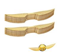 YAZWUR 50 Pezzi Ali Dorate Party Wings Decorazioni Magiche per Torte e Cupcake Topper con Adesivi per Compleanno e Feste (Golden)