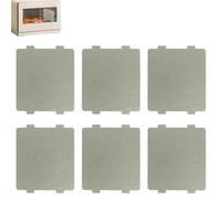YAZWUR 6 pezzi Piastra di Mica Universale per Microonde, Protezione per Forno a Microonde, Foglio Universale, Accessori Microonde, Compatibile con Mica per Microonde Whirlpool (9.9 x 10.8 cm)