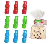 YAZWUR 9 pezzi Clip per Sacchetti da Riutilizzabili, Alta Qualità, Mollette per Alimenti, Chiudi, per Dolci e Snack, Conserva Cibi Freschi, Chiusura No Umidità, Plastica Casalinghi (MULTICOLOR)