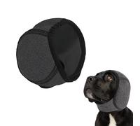 YAZWUR Paraorecchie per Cani Riduzione del Rumore e Protezione Morbido e Confortevole Regolabile per Alleviare Ansia e Calmare gli Animali (Taglia M per Circonferenza Testa 35-48 cm) (Grigio)