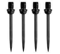 YAZWUR Punte in acciaio, 4 pezzi, intercambiabili, accessori professionali, compatibili con plastica, con filettatura 2BA, ricambio durevoli per morbide, punta (37 mm) (Nero)