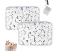 YAZWUR Set di 400 Mini Spugnette per Nail Art - Spugne Ombre per Gradienti, Manicure e Design Unghie (Pinza in metallo non inclusa)