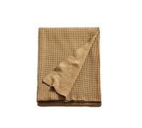 YB-FCJKPA 100% Coperta a Maglia in Tessuto Waffle di Cotone, Coperte Leggere a Quadri, Coperte da Viaggio Morbide e Traspiranti (Gravel Yellow)