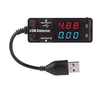 YB26VA Dual display Rilevatore USB Voltmetro Ammentmetro Tensione di tensione Tester di capacità della batteria per i telefoni cellulari Banchi di alimentazione Bicolor o a colori (Bicolore)