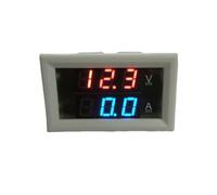 YB27VA DC 8-100V Voltmetro digitale Amperometro Volt Amperometro LED Tester di tensione e corrente Milliamperometro 9,99mA 999mA 20A 50A 100A 500A(White (red-blue),9.99mA)