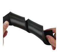 YBAAKZIIR Bande d'étanchéité en mousse, Striscia di spugna autoadesiva in gomma EVA nera varie dimensioni for la guarnizione della finestra porta(15mm X 30mm X 2m)