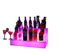 YBAAKZIIR Scaffale espositivo per Bottiglie di liquore Illum Bar LED Espositore Luminoso Portabottiglie for Vino Anti-Caduta Bar Creativo Vino straniero Cocktail Portabottiglie for Vino(Light)