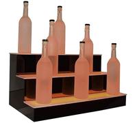 YBAAKZIIR Scaffale espositivo per Bottiglie di liquore Illum Portabottiglie e Bicchieri con Telecomando for Bar di casa(100 * 33 * 21cm)