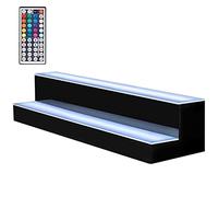 YBAAKZIIR Scaffale espositivo per Bottiglie di liquore Illum s 2 Step Drinks Lighting Bar Scaffali con Telecomando RF Multiplo s Telecomando(100 * 21 * 17cm)