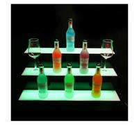 YBAAKZIIR Scaffale espositivo per Bottiglie di liquore Illum Scaffali Illuminati for Bevande con Telecomando RF for Feste, 100x33 x 21(80x33x21cm)