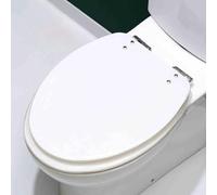 YBAAKZIIR Sedile del Bagno Morbido Chiuso, Sedile WC in Resina a sgancio rapido for Tipo V 150 kg 13-21 cm 36,5x42 cm(Style M)