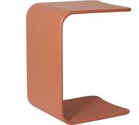 YBAAKZIIR Tavolino in acrilico, Tavolino laterale for divano Tavolino laterale a forma di U, a forma di C, Tavolini laterali for divano Design moderno(Orange)