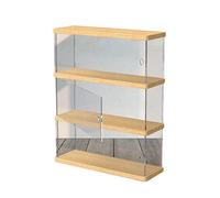 YBAAKZIIR Vetrina in acrilico, vetrina in acrilico, Scatola di protezione trasparente, cubo impilabile for figure, giocattoli da collezione, contenitori for cosmetici(60X10X37.8CM)