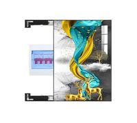 YBAIXER Copri Contatore Elettrico Interno Creative A Parete Copri Quadro Elettrico Interruttori Moderne E Semplici Per Copri Quadro Elettrico Decorativo Decorativi(M,Black box right push-5)