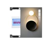 YBAIXER Copri Contatore Elettrico Interno Creative A Parete Copri Quadro Elettrico Interruttori Moderne E Semplici Per Copri Quadro Elettrico Decorativo Decorativi(L,Black box right push-17)