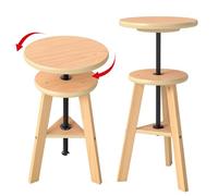 ybaymy Sgabello da disegno in legno, 48-66 cm, sgabello da artista con altezza regolabile, sedia da cucina sgabelli da bar in legno, adatto per disegno esterno, cucina, bar, studio artistico, sedia da