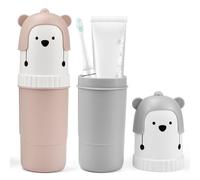 YBCCBY 2 Pz Porta Spazzolino da Viaggio,Custodia da Viaggio per Spazzolino da Denti,Organizer per Spazzolino da Denti,Scatola di Protezione per Spazzolino Portatile per Campeggio, Viaggi, Casa