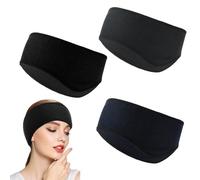 YBCCBY 3 Pz Fascia Paraorecchie,Fascia Sportiva Invernale,Fascia per Capelli Invernale,Paraorecchie Sportiva Antivento,Paraorecchie Fascia Calda per Testa per Adulti Uomini Donne (Nero+Blu+Grigio)