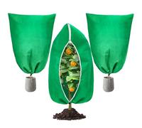 YBCCBY 3 Pz Protezioni per Piante Invernali,Cappuccio Protezione Piante,Sacco di Protezione Invernale con Cerniera e Coulisse,Borsa Protettiva per Telo Antigelo Piante (1 Pz 120x180cm, 2 Pz 80x120cm)