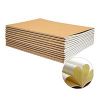 YBCPACK Confezione da 12 quaderni a righe in carta kraft, con copertina marrone, per studenti, viaggiatori, ufficio, quaderni per appunti, formato A5, 21 x 14 cm, 60 pagine a righe, 30 fogli