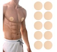 YBEATY Marathon Run Gear, 300 pezzi per capezzoli, anti-attrito, da uomo, invisibili, impermeabili, traspiranti, ipoallergenici, colore nudo, color carne, 1,38 × 1,38 × 0,12 Zoll/3,5 × 3,5 × 0,3 cm